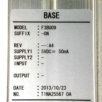 横河電機　 ベースモジュール　F3BU09-0N