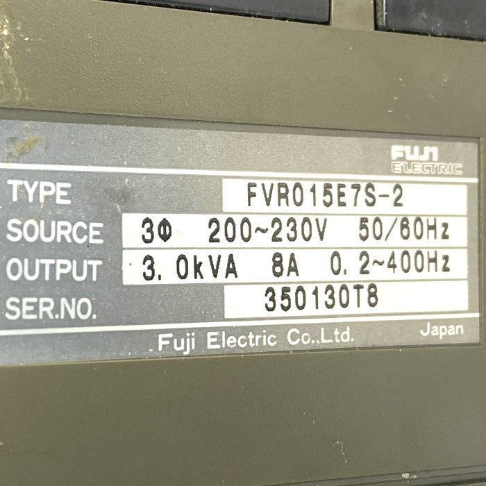 富士電機　インバーター　FVR015E7S-2