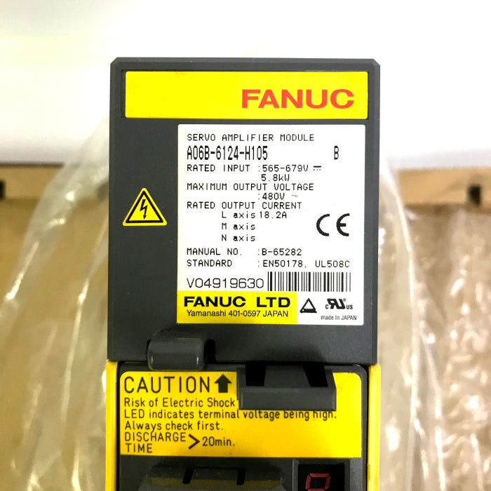 FANUC　ACサーボモジュール　A06B-6124-H105