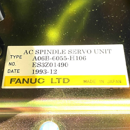 ファナック　ACスピンドルサーボユニット　A06B-6055-H106