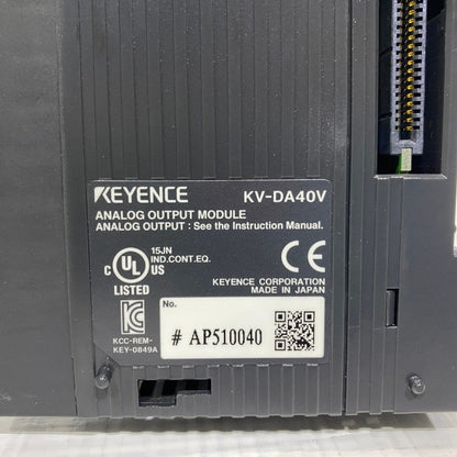 キーエンス　アナログ出力ユニット　KV-DA40V