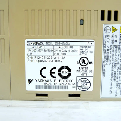 安川電機　ACサーボパック　SGDS-02A01A