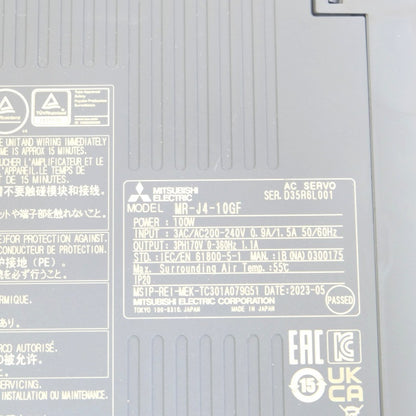 三菱電機　サーボアンプ　MR-J4-10GF