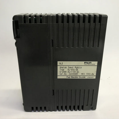 富士電機　アナログインプットモジュール　NJ-AX4-34