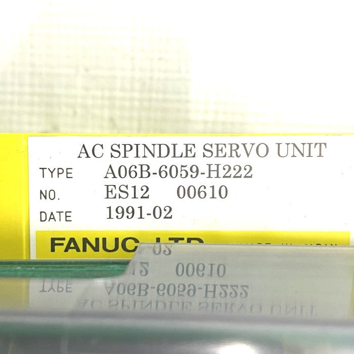 ファナック　ＡＣスピンドルアンプ　A06B-6059-H222#H520
