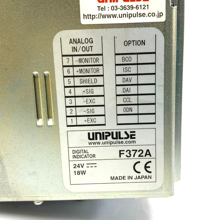 UNIPULSE　タッチパネル型デジタルインジケータ　F372A