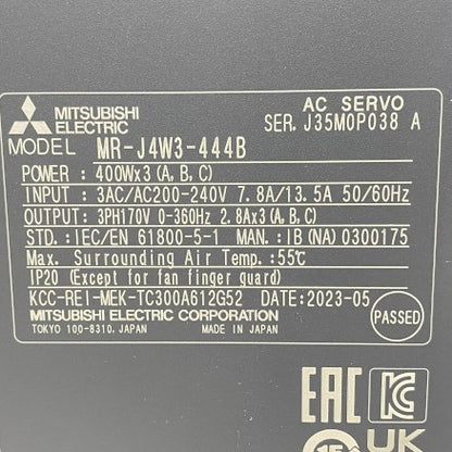 三菱電機　サーボアンプ　MR-J4W3-444B