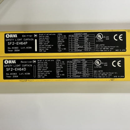 SUNX　ライトカーテン　SF2-EH64D＋SF2-EH64P