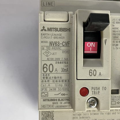 三菱電機　ブレーカー　NV63-CVF　3P　60A