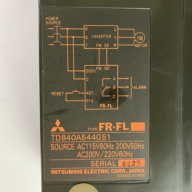 三菱電機　コントローラ　FR-FL　TD840A544G51