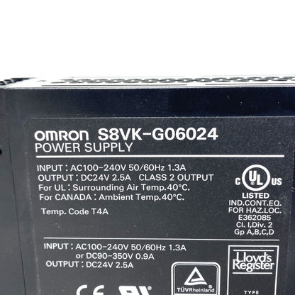 オムロン　スイッチングパワーサプライ　S8VK-G06024