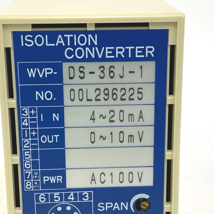 渡辺電機　絶縁変換器　WVP-DS-36J-1