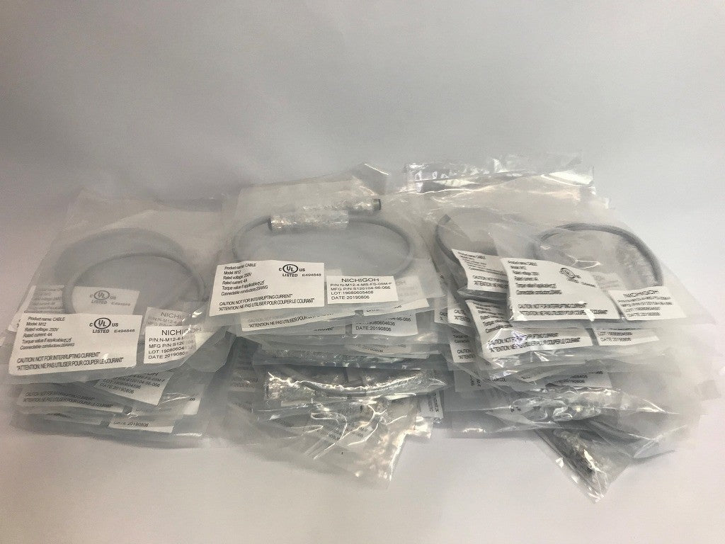 NICHIGO　日合通信電線株式会社　M12 防水コネクタケーブル N-M12-4-MS-FS-05M-F  ４０本セット