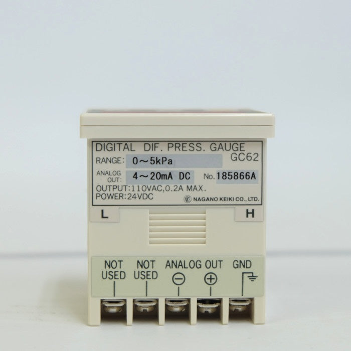 長野計器　微差圧発信器(自動制御盤用)　GC62