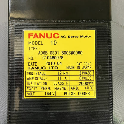 FANUC　サーボモータ　A06B-0501-B005#0060