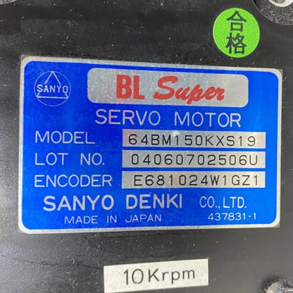 山洋電機　サーボモータ　64BM150KXS19