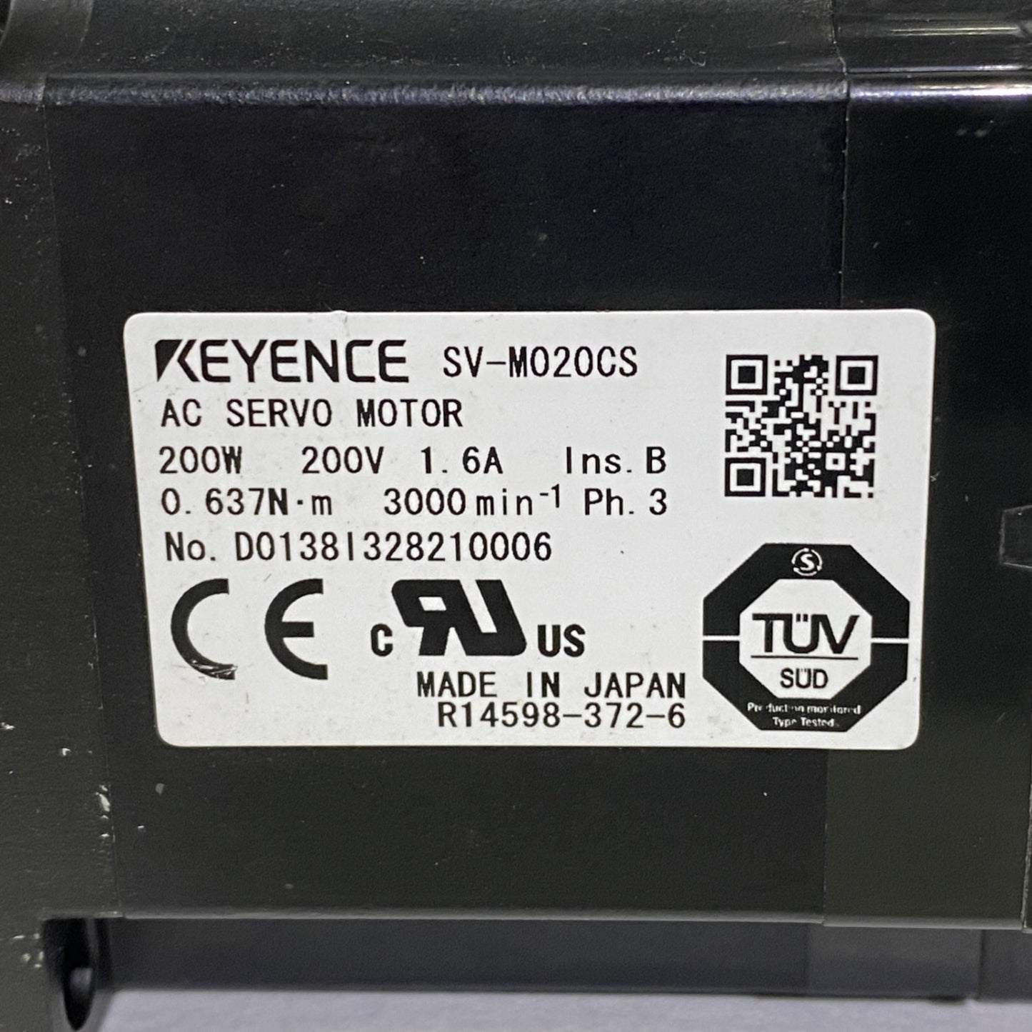 キーエンス　サーボモーター　SV-M020CS