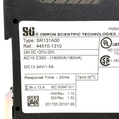 オムロン　安全リレー　SR131A00