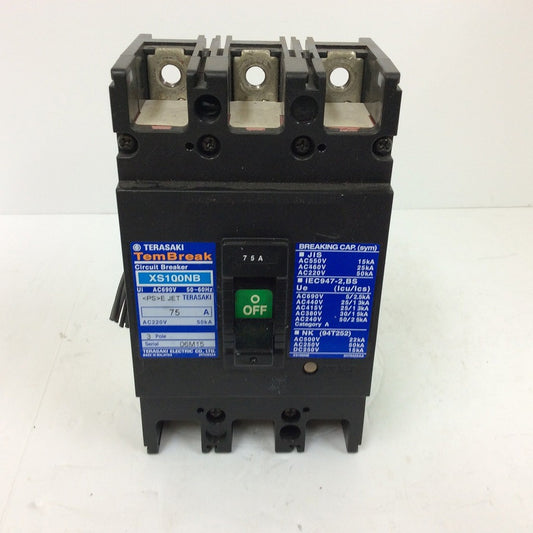 TERASAKI  XS100NB 75A 3POLE