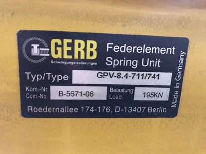 GERB　フェデラルスプリングダンパーユニット　GPV-8.4-711/744