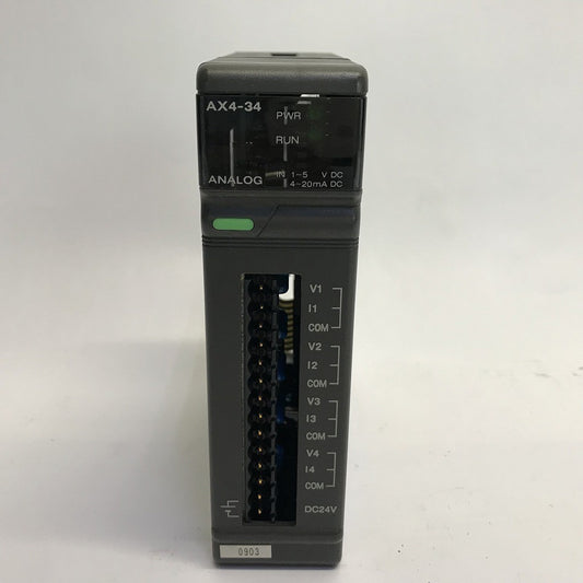 富士電機　アナログインプットモジュール　NJ-AX4-34