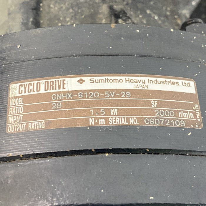住友重機械工業　サイクロ減速機　CNHX-6120-5V-29