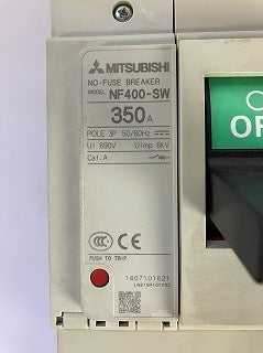 三菱電機　ノーヒューズ遮断器　NF400-SW 350A