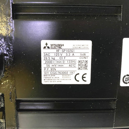 三菱電機　MELSERVO-J4 回転サーボモータ　HF-SP102G1