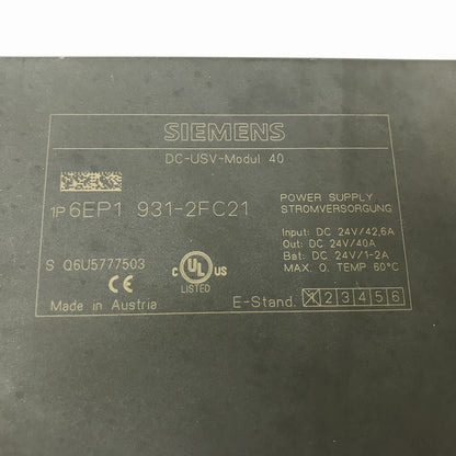 SIEMENS　無停電電源　6EP1931-2FC21