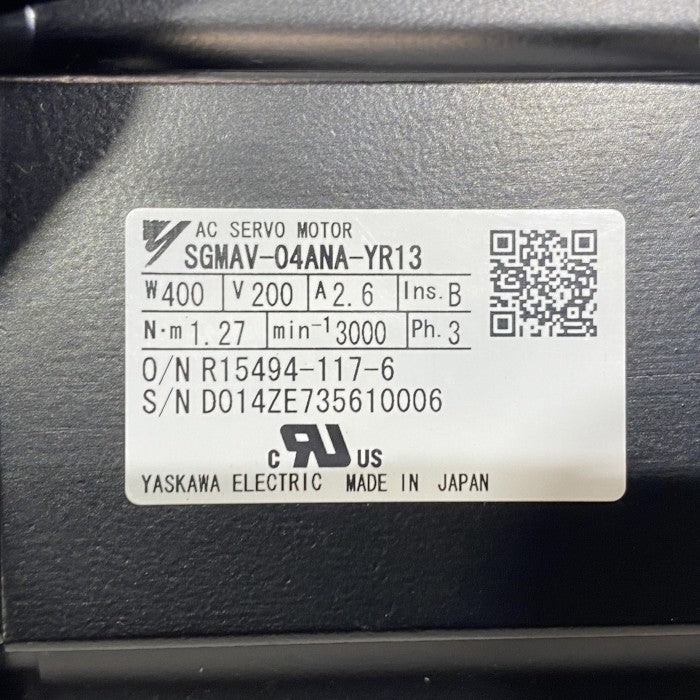 安川電機　ＳＬ軸サーボモーター　SGMAV-04ANA-YR13