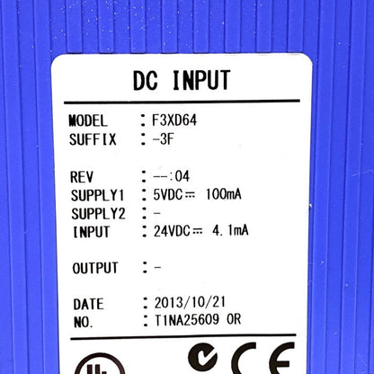 横河電機　入力モジュール　F3XD64-3F