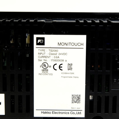 HAKKO　タッチパネル　TS2060