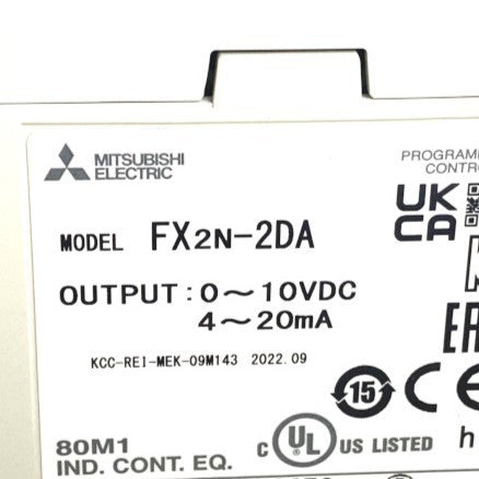 三菱電機　 入出力増設ブロック　FX2N-2DA