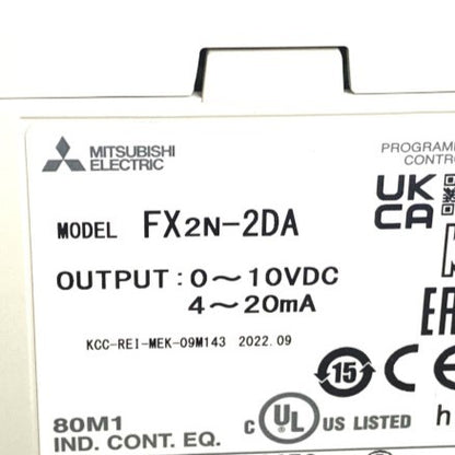 三菱電機　 入出力増設ブロック　FX2N-2DA