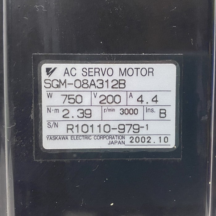 安川電機　サーボモーター　SGM-08A312B