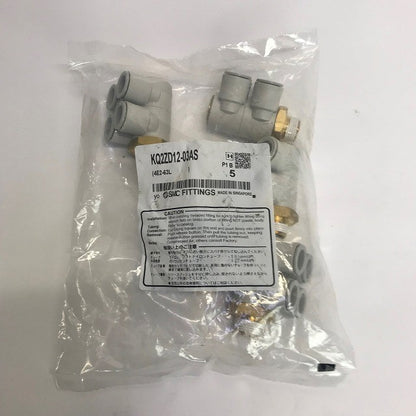 SMC　ワンタッチ管継手　ダブルブランチユニバーサルエルボ　KQ2ZD12-03AS