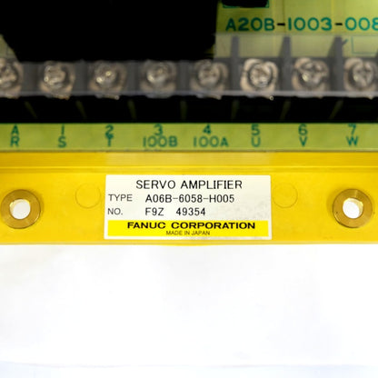 ファナック　サーボアンプ　リビルト品　A06B-6058-H005