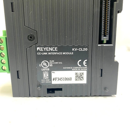 キーエンス　プログラマブルコントローラ マスタ/ローカルユニット　KV-CL20
