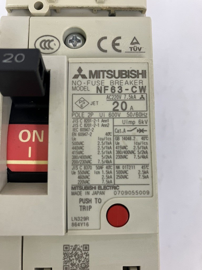 三菱電機　低圧遮断器　NF63-CW　20A
