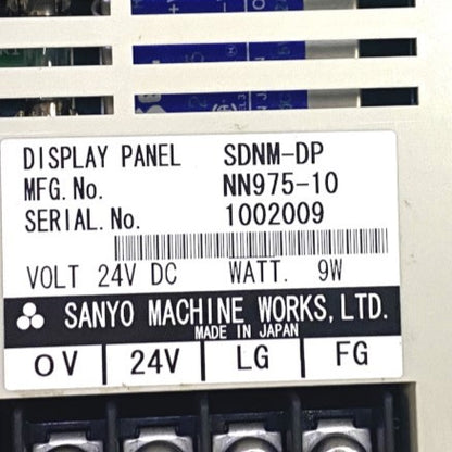 SANYO MACHINE　ディスプレイ　SDNM-DP
