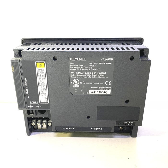 キーエンス　5型モノクロタッチパネル　ネジ無　VT2-5MB