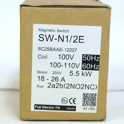 富士電機　電磁開閉器　SW-N1/2E