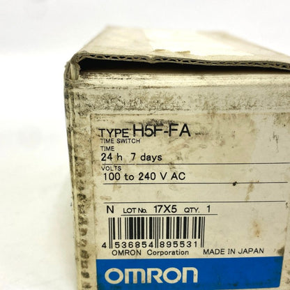 オムロン　デイリータイムスイッチ　H5F-FA