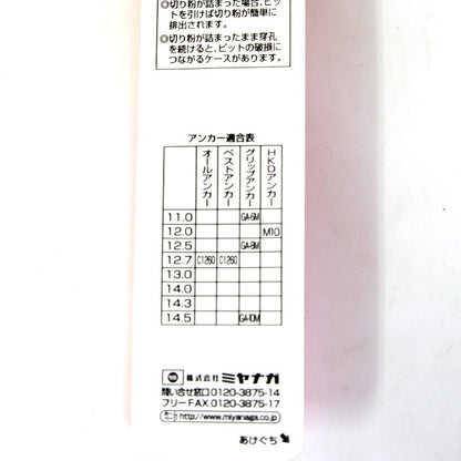 ミヤナガ　デルタゴンビット　振動用　３本セット　DLS145