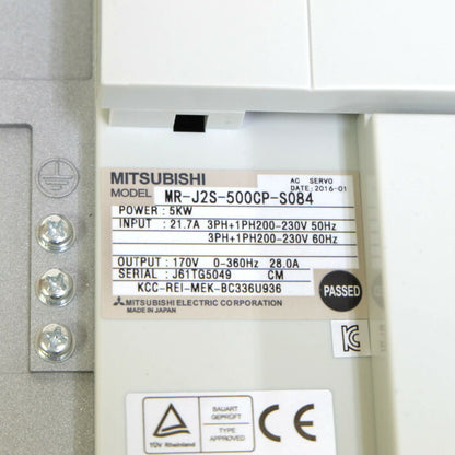 三菱電機　サーボアンプ　MR-J2S-500CP-S084