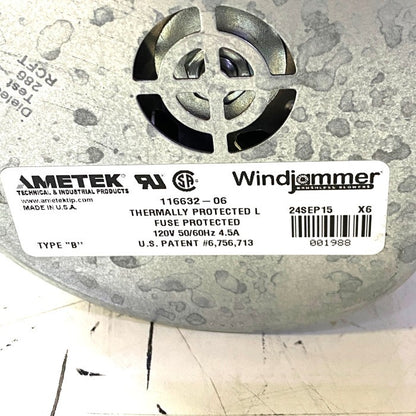 AMETEK　ウィンドジャマー 3段　ブロワファン 　116632-06
