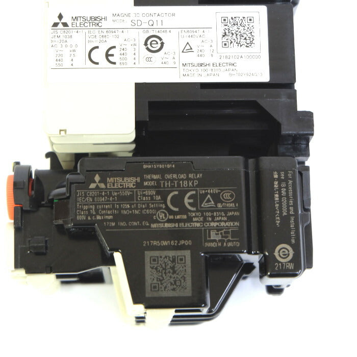 三菱電機　電磁開閉器　２個セット　MSOD-Q11KP　0.5A　DC24V