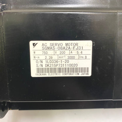 安川電機　サーボモータ　SGMAS-08A2A-FJ31