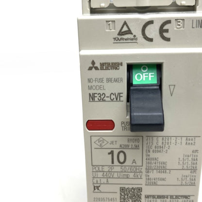 三菱電機　サーキットブレーカ　NF32-CVF-2P-10A