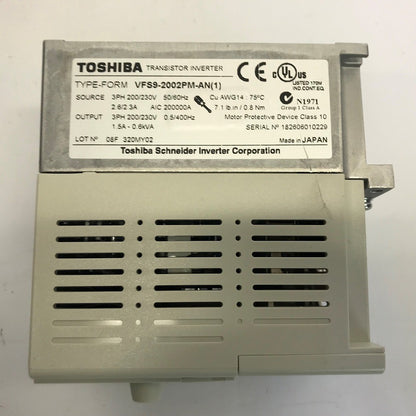 東芝　インバーター　VF-S9-2002PM-AN(1)